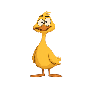 Silly Yellow Duck V2 Vinyl Car Decal Sticker – Waterproof & UV-Resistant 3.4133333333333336"