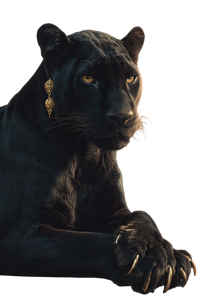 Golden Panther Vinyl Car Decal Sticker – Waterproof & UV-Resistant 4.4