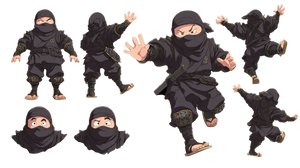 Chubby Anime Ninja Vinyl Car Decal Sticker – Waterproof & UV-Resistant 5.4