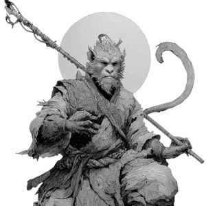 Sun Wukong V67 Vinyl Car Decal Sticker – Waterproof & UV-Resistant 3.4133333333333336"