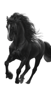 Black Horse Running V8 Vinyl Car Decal Sticker – Waterproof & UV-Resistant 9.706666666666667"