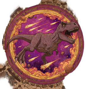 T. Rex Portal Fall Vinyl Car Decal Sticker – Waterproof & UV-Resistant 3.4133333333333336" T. Rex Portal Fall Vinyl Car Decal Sticker – Waterproof & UV-Resistant 3.4133333333333336"