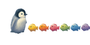 Penguin With Toys V3 Vinyl Car Decal Sticker – Waterproof & UV-Resistant 2.56"