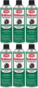 6x CRC Brakleen Brake Cleaner | High-Strength Formula, Removes Contaminants Fast, Restores Brake Performance | 14oz Aerosol Can