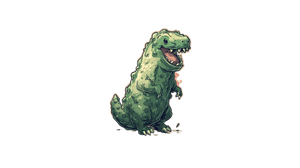 Dino-Pickle Mascot Vinyl Car Decal Sticker – Waterproof & UV-Resistant 5.4