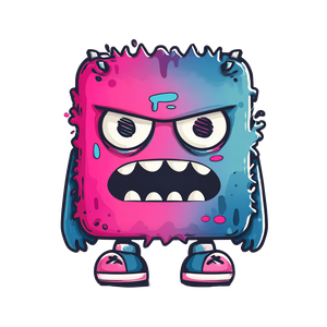 Kawaii Cartoon Character V7 Vinyl Car Decal Sticker – Waterproof & UV-Resistant 3.4133333333333336"