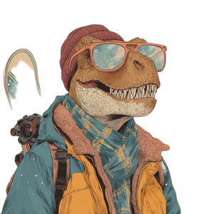 Snowboarding T-Rex Vinyl Car Decal Sticker – Waterproof & UV-Resistant 3.4133333333333336" Snowboarding T-Rex Vinyl Car Decal Sticker – Waterproof & UV-Resistant 3.4133333333333336"