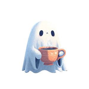 Ghost Sipping Coffee V5 Vinyl Car Decal Sticker – Waterproof & UV-Resistant 6.826666666666667"