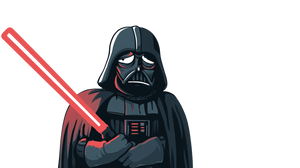 Sad Darth Vader V2 Vinyl Car Decal Sticker – Waterproof & UV-Resistant 5.4