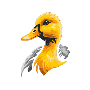 Mythical Duck Logo Vinyl Car Decal Sticker – Waterproof & UV-Resistant 6.826666666666667"