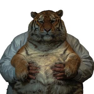 Tiger Belly Oddity Vinyl Car Decal Sticker – Waterproof & UV-Resistant 3.4133333333333336"