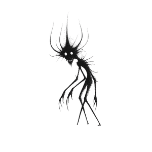 Demonic Black Creatures Vinyl Car Decal Sticker – Waterproof & UV-Resistant 3.4133333333333336"