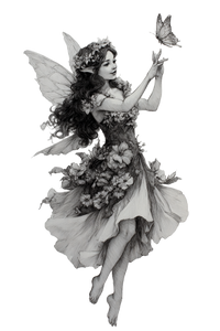 Fairy With Butterfly Vinyl Car Decal Sticker – Waterproof & UV-Resistant 8.96"