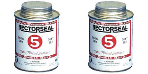 2x No. 5 Thread Sealant | Made in USA | For Plastic & Metal Pipe | 1.75 oz Tube