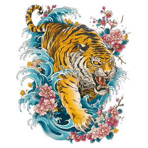 Japanese Tiger Tattoo V10 Vinyl Car Decal Sticker – Waterproof & UV-Resistant 6.826666666666667" Japanese Tiger Tattoo V10 Vinyl Car Decal Sticker – Waterproof & UV-Resistant 6.826666666666667"