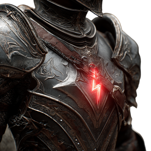 Armored Elven Knight V2 Vinyl Car Decal Sticker – Waterproof & UV-Resistant 3.4133333333333336"