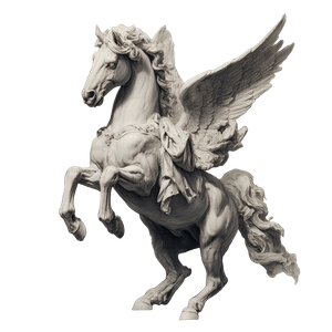 Elegant Pegasus Pose V2 Vinyl Car Decal Sticker – Waterproof & UV-Resistant 3.4133333333333336"