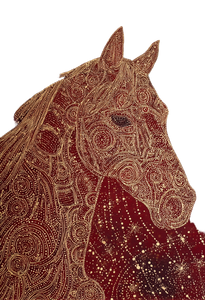 Abstract Horse Art V4 Vinyl Car Decal Sticker – Waterproof & UV-Resistant 4.373333333333333"