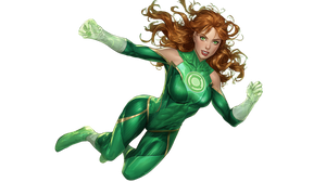 Green Lantern Fight Vinyl Car Decal Sticker – Waterproof & UV-Resistant 2.72"