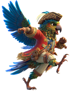 Pirate Kea Parrot Vinyl Car Decal Sticker – Waterproof & UV-Resistant 8.213333333333333"