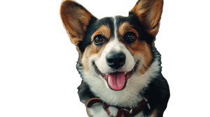 Happy Corgi Smiling V2 Vinyl Car Decal Sticker – Waterproof & UV-Resistant 5.4