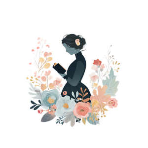 Victorian Floral Silhouette V2 Vinyl Car Decal Sticker – Waterproof & UV-Resistant 3.4133333333333336"
