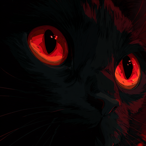 Flames In Cat'S Eyes V2 Vinyl Car Decal Sticker – Waterproof & UV-Resistant 6.826666666666667"