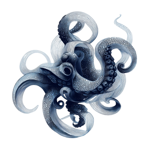 Elegant Octopus Tentacles Vinyl Car Decal Sticker – Waterproof & UV-Resistant 3.4133333333333336"