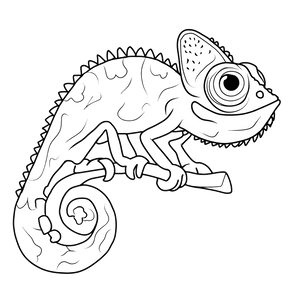 Cute Chameleon Coloring Vinyl Car Decal Sticker – Waterproof & UV-Resistant 6.826666666666667" Cute Chameleon Coloring Vinyl Car Decal Sticker – Waterproof & UV-Resistant 6.826666666666667"
