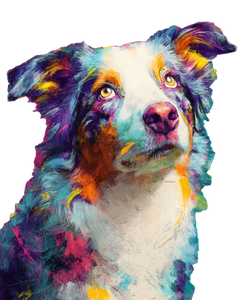 Abstract Aussie Shepherd V2 Vinyl Car Decal Sticker – Waterproof & UV-Resistant 8.0"