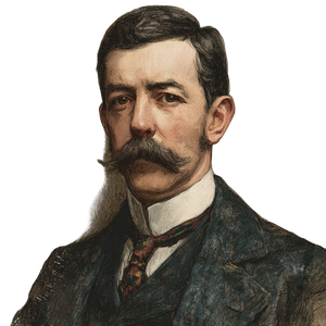 Victorian Englishman Portrait V3 Vinyl Car Decal Sticker – Waterproof & UV-Resistant 3.4133333333333336"