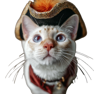 Pirate Siamese Cat V27 Vinyl Car Decal Sticker – Waterproof & UV-Resistant 6.826666666666667"