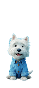 Smiling Westie V2 Vinyl Car Decal Sticker – Waterproof & UV-Resistant 10.8