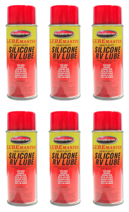 6x Premium Silicone Spray | Ideal for Tow Bars & Awning Arms | 11oz Aerosol Can
