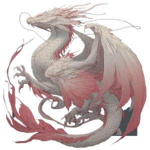 Mythical Feminine Dragon Vinyl Car Decal Sticker – Waterproof & UV-Resistant 3.4133333333333336"