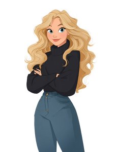 Curvy Blonde Cartoon Vinyl Car Decal Sticker – Waterproof & UV-Resistant 8.213333333333333" Curvy Blonde Cartoon Vinyl Car Decal Sticker – Waterproof & UV-Resistant 8.213333333333333"