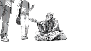 Begging Old Man V3 Vinyl Car Decal Sticker – Waterproof & UV-Resistant 2.72" Begging Old Man V3 Vinyl Car Decal Sticker – Waterproof & UV-Resistant 2.72"