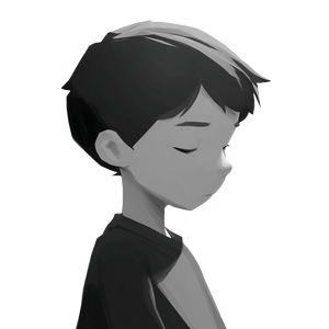 Stylized Greyscale Boy Vinyl Car Decal Sticker – Waterproof & UV-Resistant 6.826666666666667"