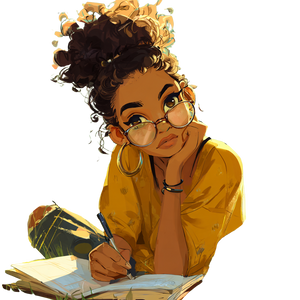 Teen Journaling Outside V2 Vinyl Car Decal Sticker – Waterproof & UV-Resistant 6.826666666666667"
