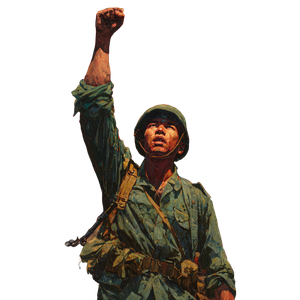 Vietnamese Soldier Triumph V2 Vinyl Car Decal Sticker – Waterproof & UV-Resistant 3.4133333333333336"