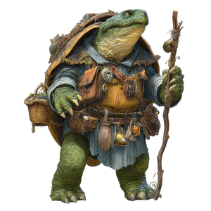 Fantasy Turtle-Folk V2 Vinyl Car Decal Sticker – Waterproof & UV-Resistant 3.4133333333333336"