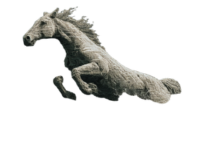 Sky-Diving Horse Vinyl Car Decal Sticker – Waterproof & UV-Resistant 2.986666666666667"
