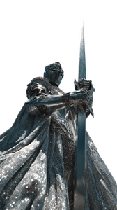 Futuristic Chrome Knight V2 Vinyl Car Decal Sticker – Waterproof & UV-Resistant 9.706666666666667"