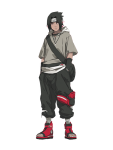 Sasuke Uchiha Art V2 Vinyl Car Decal Sticker – Waterproof & UV-Resistant 8.213333333333333"