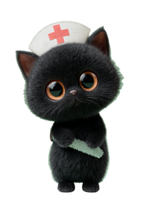 Nurse Cat V5 Vinyl Car Decal Sticker – Waterproof & UV-Resistant 4.373333333333333"