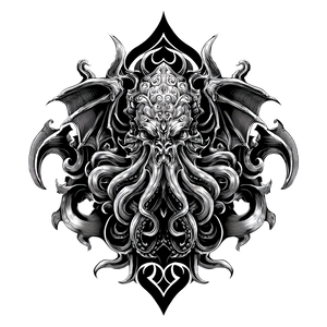Tribal Cthulhu Tattoo V2 Vinyl Car Decal Sticker – Waterproof & UV-Resistant 3.4133333333333336"