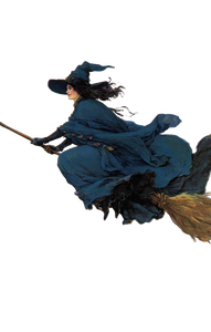 Vintage Witch Flight Vinyl Car Decal Sticker – Waterproof & UV-Resistant 4.533333333333333"