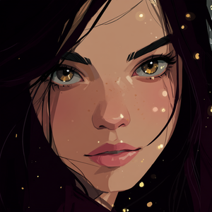 Magic Girl Portrait V2 Vinyl Car Decal Sticker – Waterproof & UV-Resistant 3.4133333333333336"