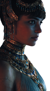 Cleopatra Starship Commander Vinyl Car Decal Sticker – Waterproof & UV-Resistant 9.706666666666667"