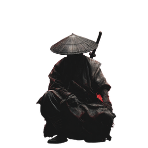 Mystic Samurai Night Vinyl Car Decal Sticker – Waterproof & UV-Resistant 6.826666666666667"